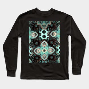 Abstract Boho Moroccan Tile Pattern Long Sleeve T-Shirt